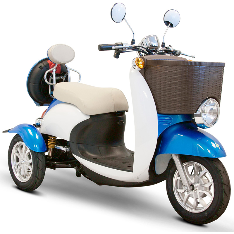 eWheels EW-11 Sport Electric 3-Wheel Scooter – Blue/White Best Discount