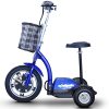 eWheels EW-18 Electric 3-Wheel Mobility Scooter – Sit or Stand – Blue Best Discount