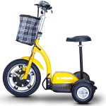 eWheels EW-18 Electric 3-Wheel Mobility Scooter – Sit or Stand – Yellow Best Discount