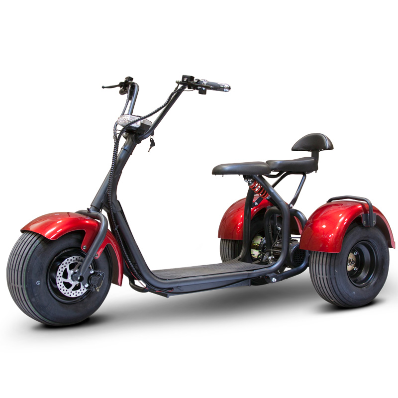 eWheels EW-21 Chopper Trike – Fat Tire Electric Scooter – Red Best Discount