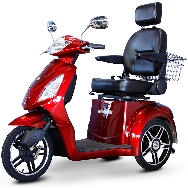 eWheels EW-36 Elite Electric 3-Wheel Mobility Scooter – Red Best Discount