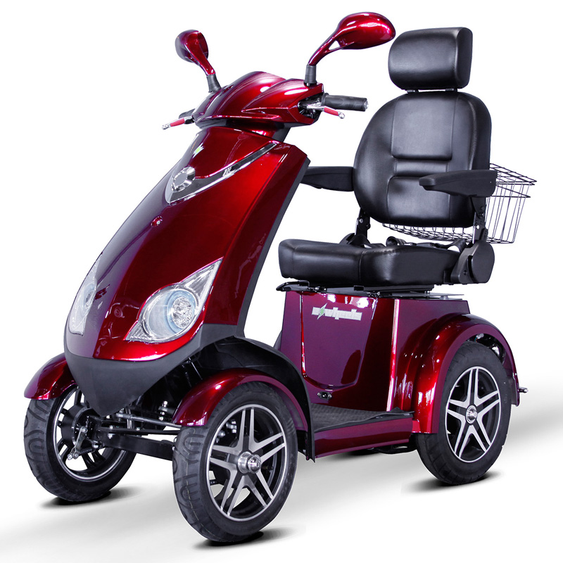 eWheels EW-72 Electric 4-Wheel Mobility Scooter – Red Best Discount