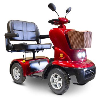 eWheels EW-88 Electric Four Wheel Dual Seat Mobility Scooter – Red Best Discount