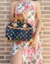 Gaby’s Bags Louis Vuitton Monogram Multicolor Trouville Hand Bag Black M92662 LV F8806 Coupon Sale