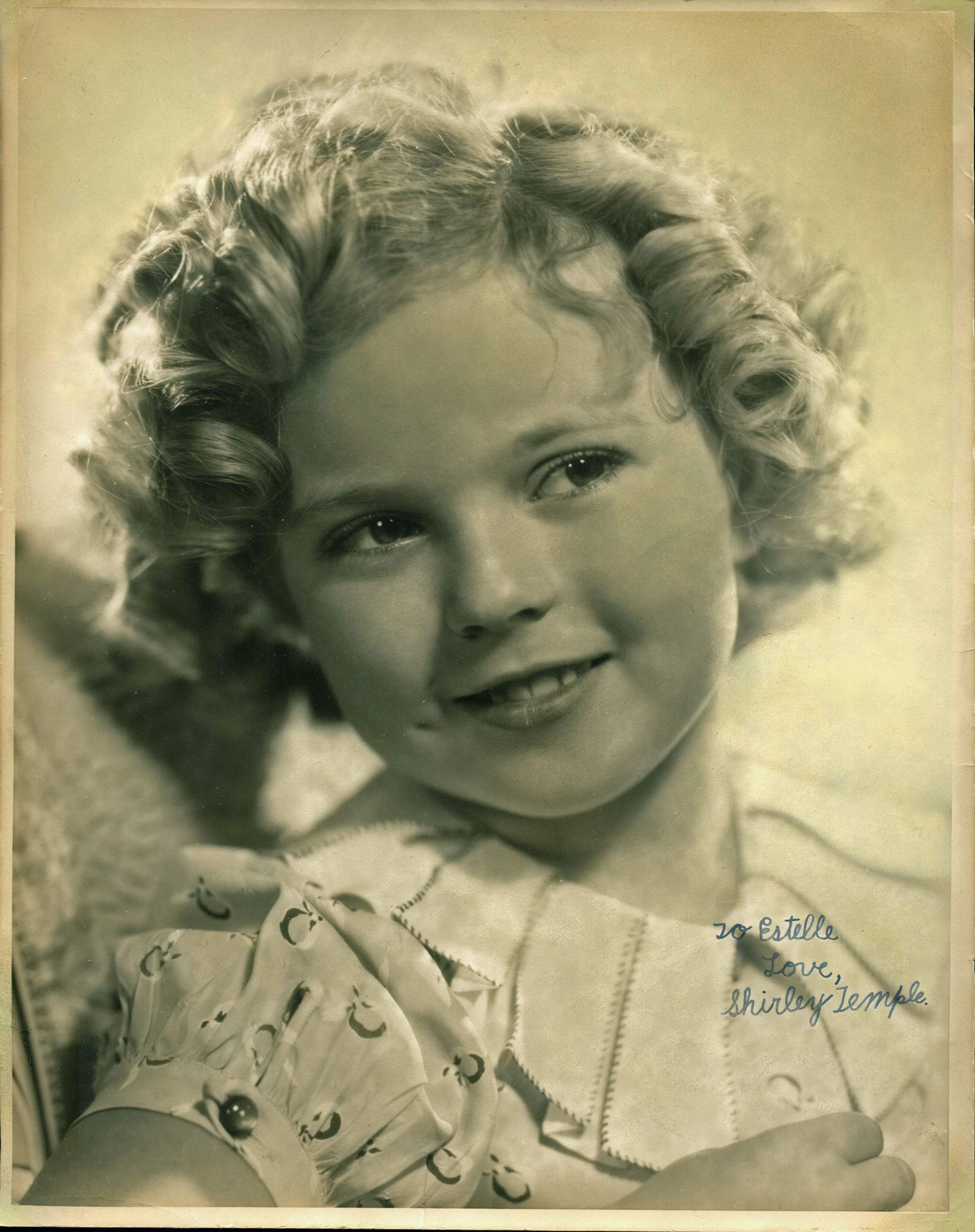 Shirley Temple “To Estelle Love” Authentic Signed 11X14 Sepia Photo BAS #A02046 Sale Coupon