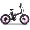 Emojo Lynx Folding Electric Bicycle – Black/Pink Best Discount