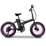 Emojo Lynx Folding Electric Bicycle – Black/Pink Best Discount