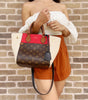 Gaby’s Bags Louis Vuitton Fold Tote PM Shoulder Bag M45389 Monogram Red Brown Cerise Cream Coupon Sale