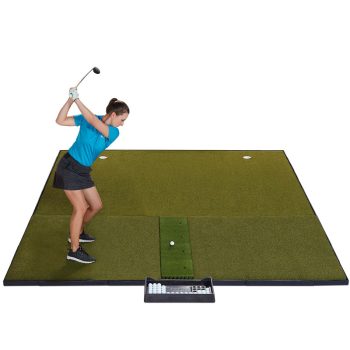 Fiberbuilt Combo Golf Hitting Mat System – 10’x10″ Center Hitting Best Discount