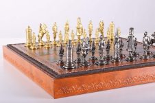 Gothic Chess Set with Leatherette Storage Board on Sale Coupon From The Real Masters Of Chess