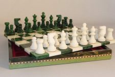 Green & White Alabaster Inlaid Chest on Sale Coupon From The Real Masters Of Chess