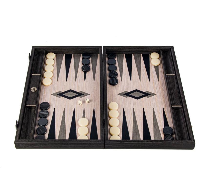 Grid Wood Illusion Inlaid Backgammon Set with Side Racks on Sale Coupon From The Real Masters Of Chess