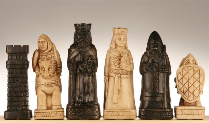 House of Hauteville Chessmen – Antique White and Black Marble Resin on Sale Coupon From The Real Masters Of Chess