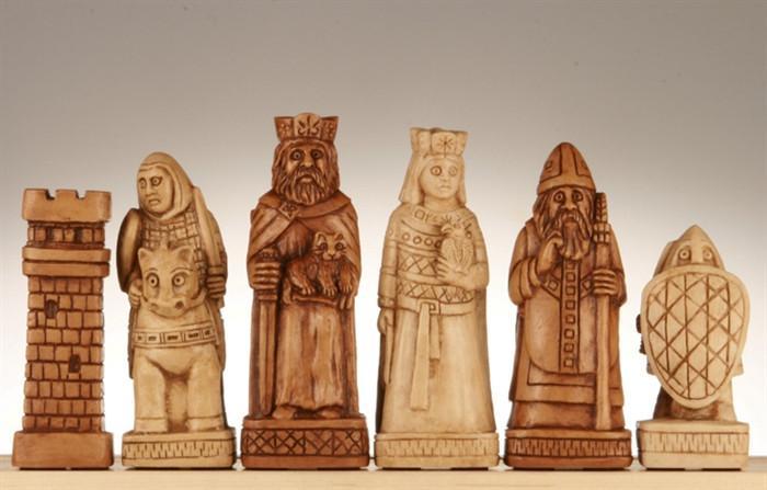 House of Hauteville Chessmen – Antique White and Brown Marble Resin on Sale Coupon From The Real Masters Of Chess