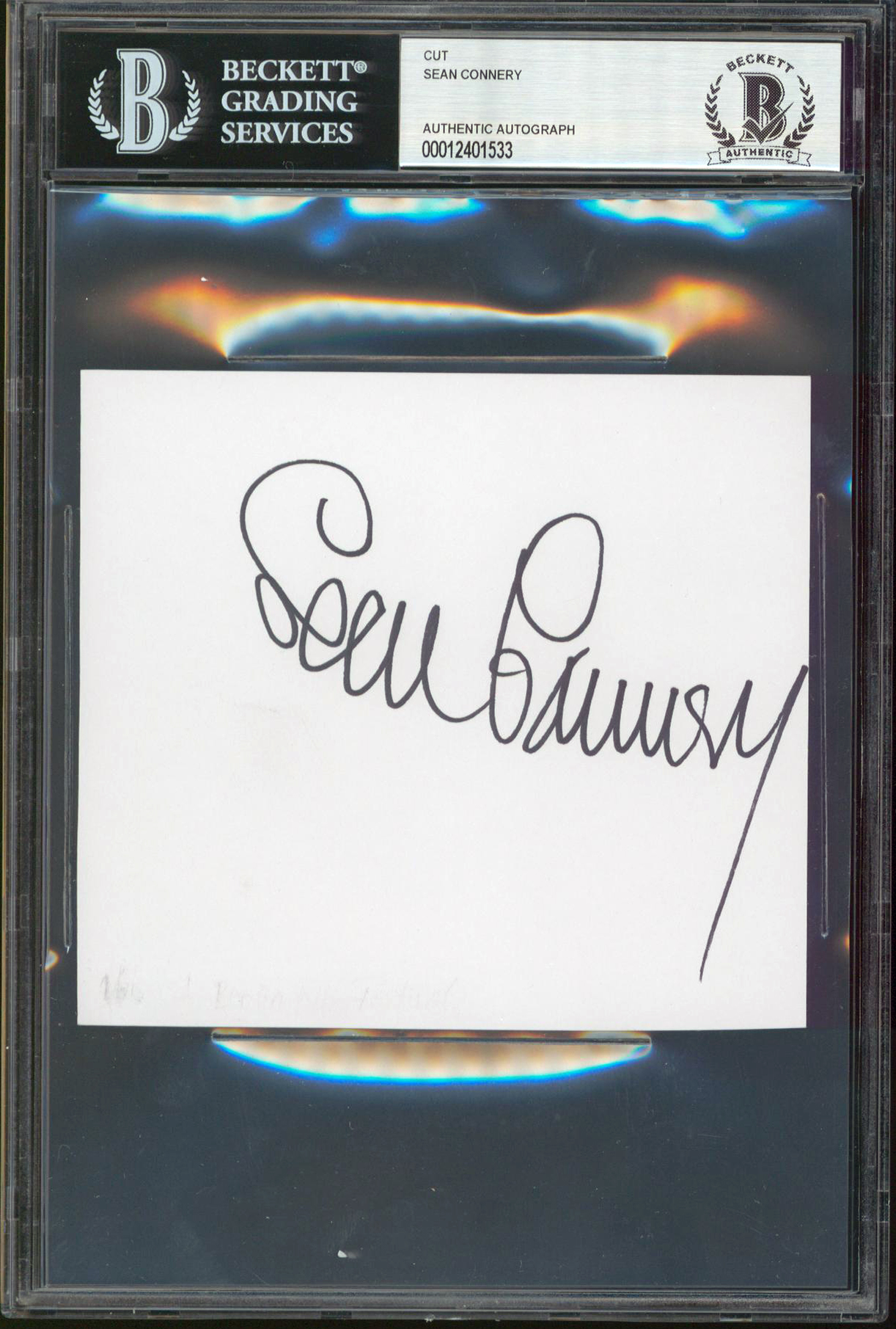 Sean Connery James Bond 007 Authentic Signed 4.5×5 Cut Signature BAS Slabbed Sale Coupon