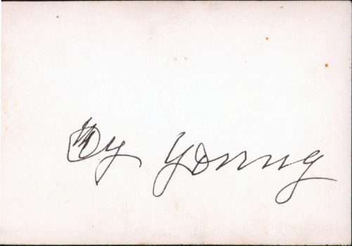 Cy Young Authentic Double Signed Black & White Vintage 3.5×5 Photo JSA #BB30597 Sale Coupon