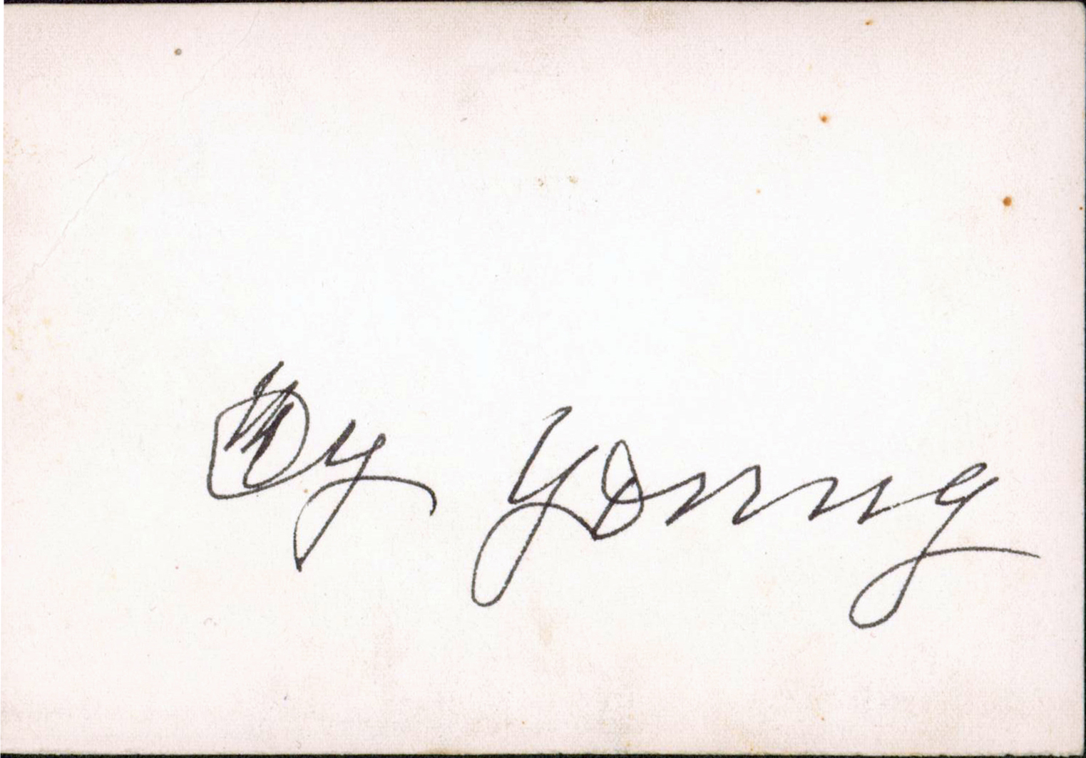 Cy Young Authentic Double Signed Black & White Vintage 3.5×5 Photo JSA #BB30597 Sale Coupon