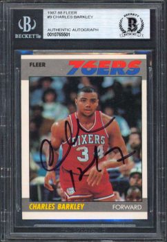 76ers Charles Barkley Authentic Signed 1987 Fleer #9 Card BAS Slabbed Sale Coupon