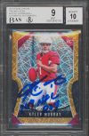 Kyler Murray 2019 ROY Signed 2019 Panini Prizm Gold Lazer #301 RC  9/10 BAS Slab Sale Coupon