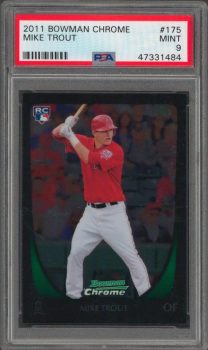 Angels Mike Trout 2011 Bowman Chrome #175 Rookie Card Graded Mint 9! PSA Slabbed Sale Coupon