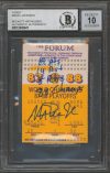 Lakers Magic Johnson “Stat” Signed 1988 Finals Ticket Stub Auto 10! BAS Slabbed Sale Coupon