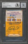 Lakers Magic Johnson “Stat” Signed 1988 Finals Ticket Stub Auto 10! BAS Slabbed Sale Coupon