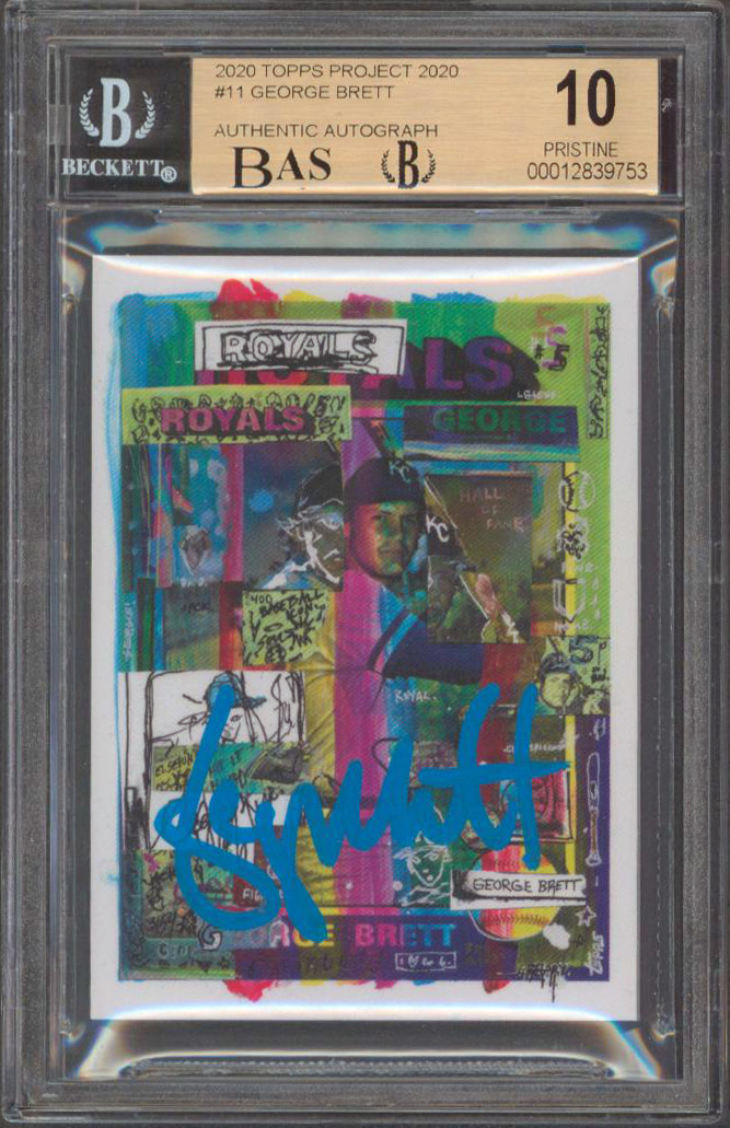 Royals George Brett Signed 2020 Topps Project 2020 #11 Card Pristine 10 BAS Slab Sale Coupon
