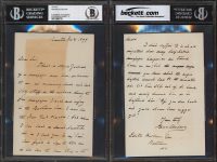 Grover Cleveland Signed 4.5×6.75 1899 Handwritten Letter Auto 9! BAS Slabbed Sale Coupon