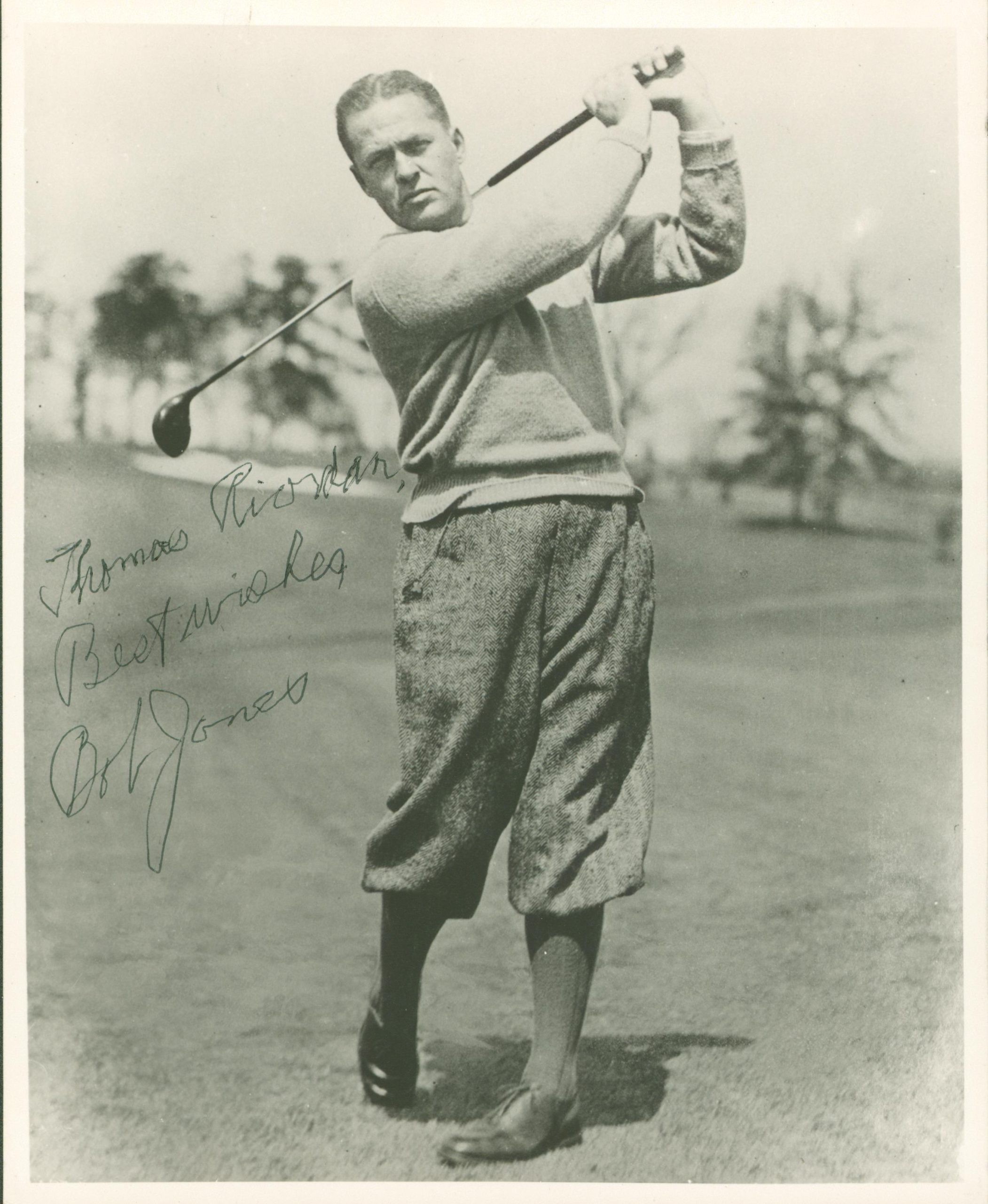 Bobby Jones “Thomas Riordan Best Wishes” Authentic Signed 8×10 Photo BAS #AK0900 Sale Coupon