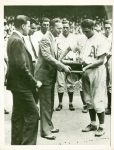 Jimmie Foxx Signed 7×9 1932 AL MVP Ceremony News Wire Photo PSA/DNA #E31190 Sale Coupon