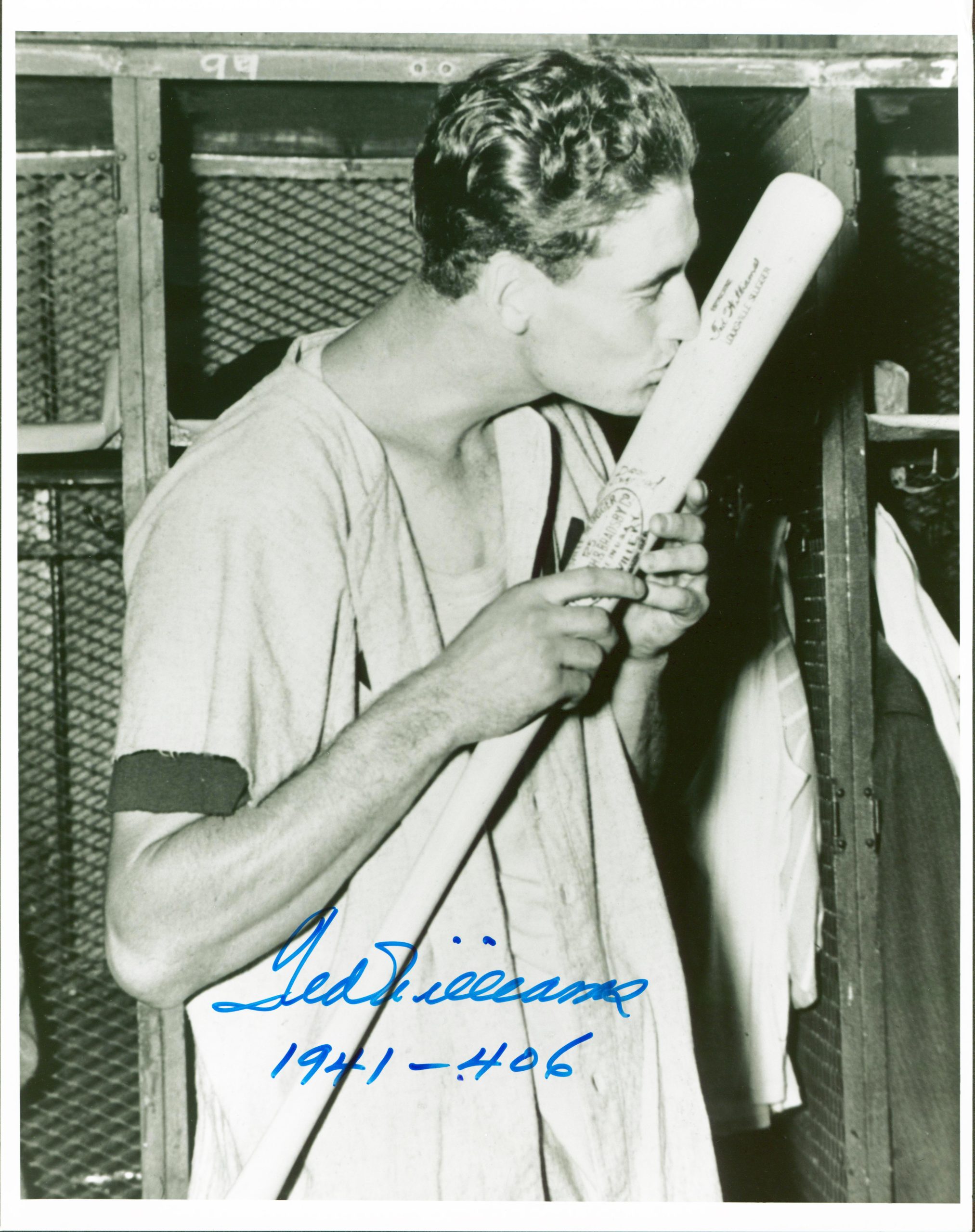 Red Sox Ted Williams “1941 – .406” Authentic Signed 11×14 B&W Photo BAS #AB77719 Sale Coupon