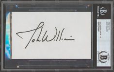 John WIlliams Star Wars Signed 3×5 Index Card Auto Graded Gem 10! BAS Slabbed Sale Coupon