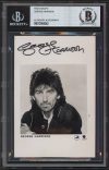 George Harrison Beatles Authentic Signed Black & White 3.5×525 Photo BAS Slabbed Sale Coupon