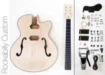 Fret Wire DIY Electric Guitar Kit – Hollow Body Build Your Own Guitar Kit – Rockabilly Custom Sale Coupon