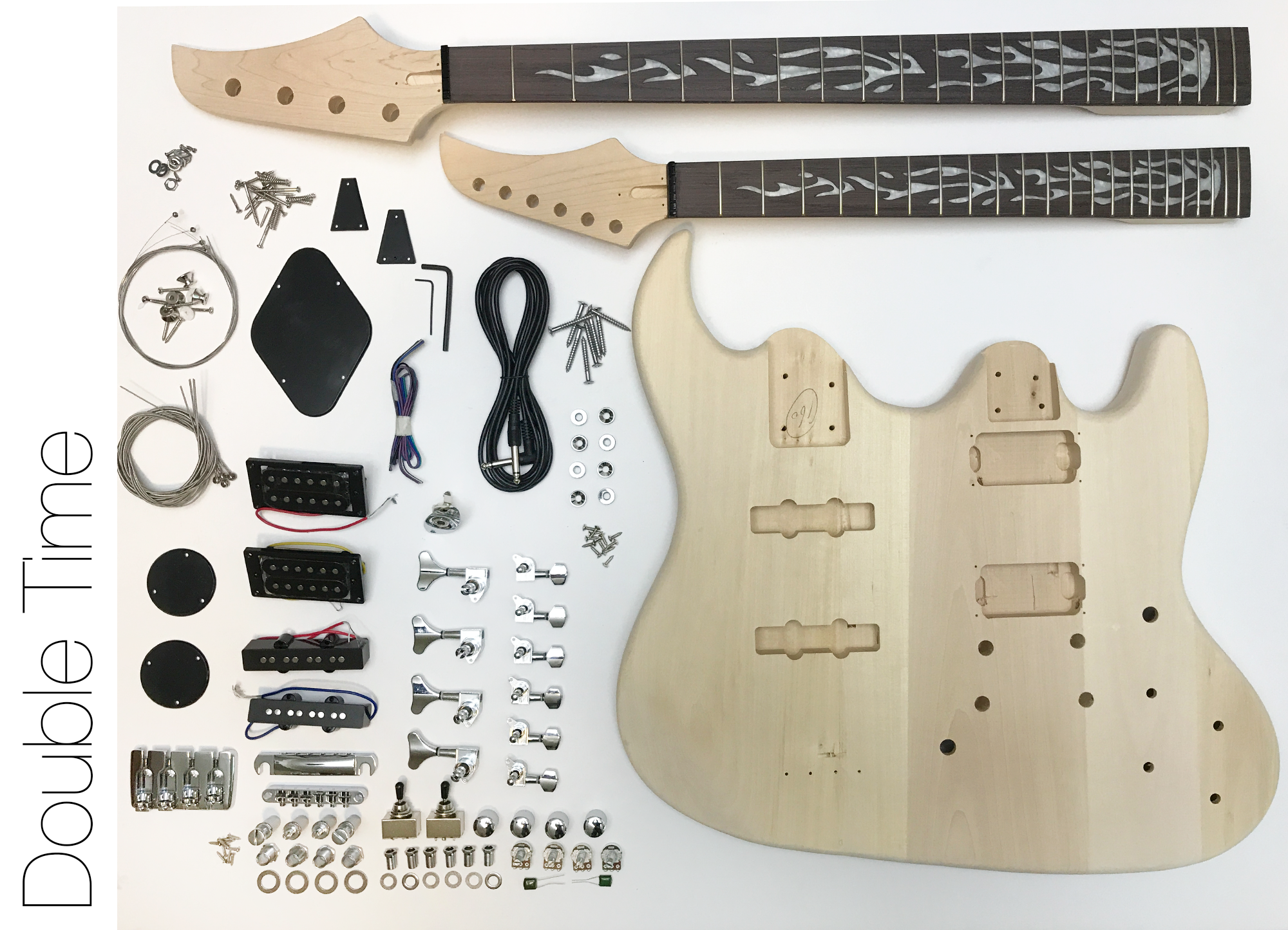 Fret Wire DIY Electric Guitar Kit – Double Neck Guitar and Bass Sale Coupon