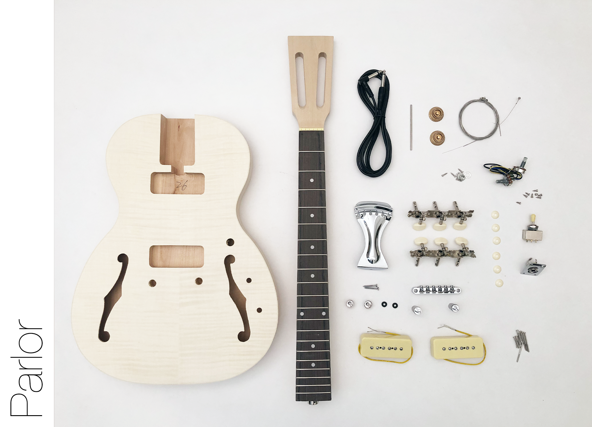 Fret Wire DIY Electric Guitar Kit Semi Hollow Body Style Build Your Own Guitar Kit – Parlor Sale Coupon