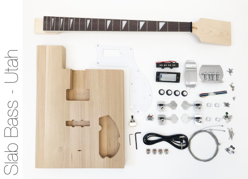 Fret Wire DIY Electric Bass Guitar Kit – Utah Slab Advanced Bass Guitar Kit Sale Coupon