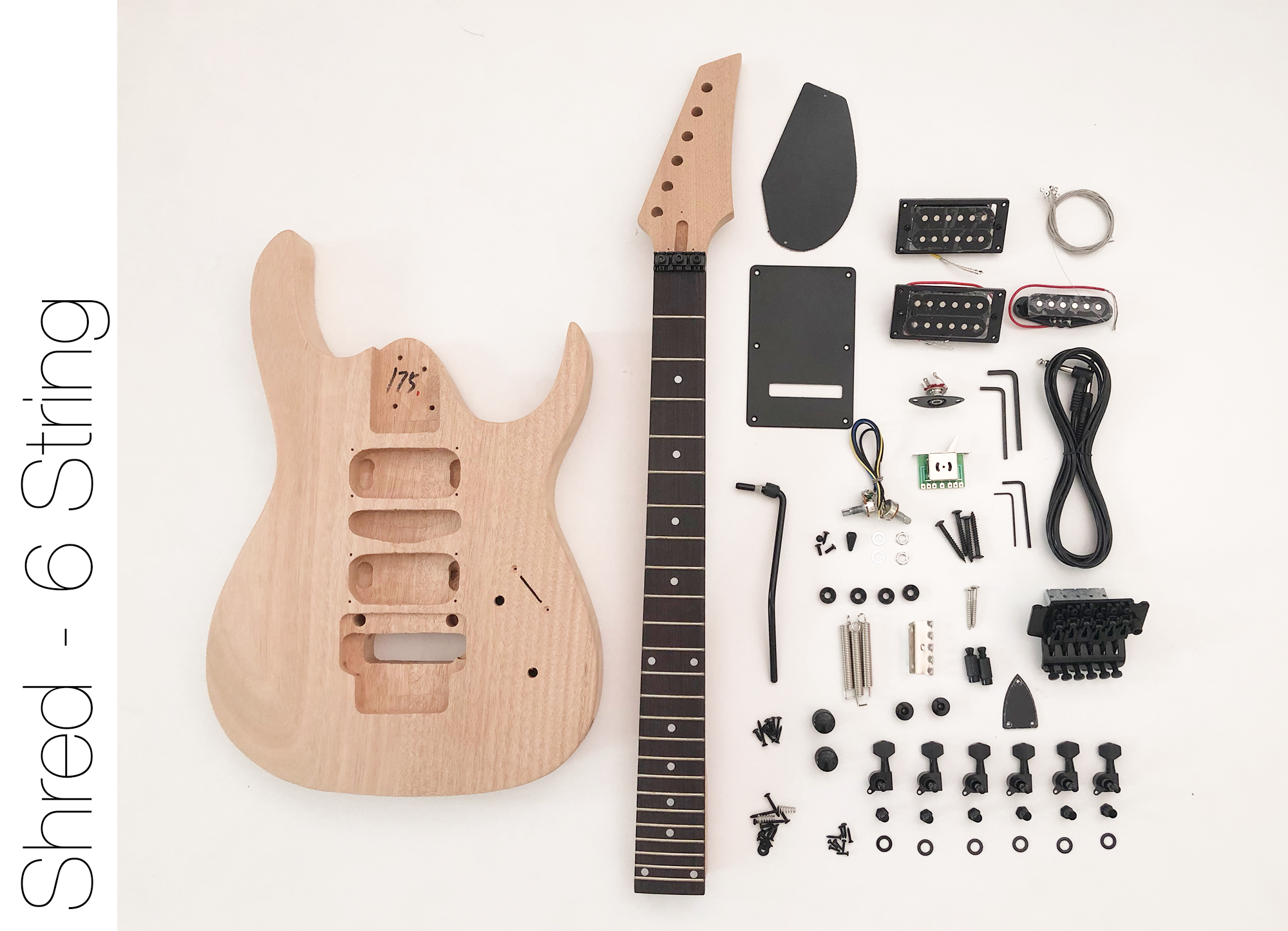 Fret Wire DIY Electric Guitar Kit – 6 string Build Your Own Guitar Sale Coupon