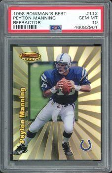 Colts Peyton Manning 1998 Bowman’s Best #112 RC #178/400 Card Gem 10 PSA Slab Sale Coupon