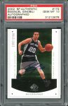 Spurs Manu Ginobili Signed 2002 SP #172 Rookie Card Graded 10! PSA/DNA Slabbed Sale Coupon
