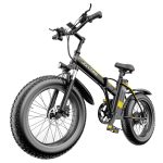 JANOBIKE E20 Folding Electric Mountain Bike 1000W Motor Black Sale Coupon