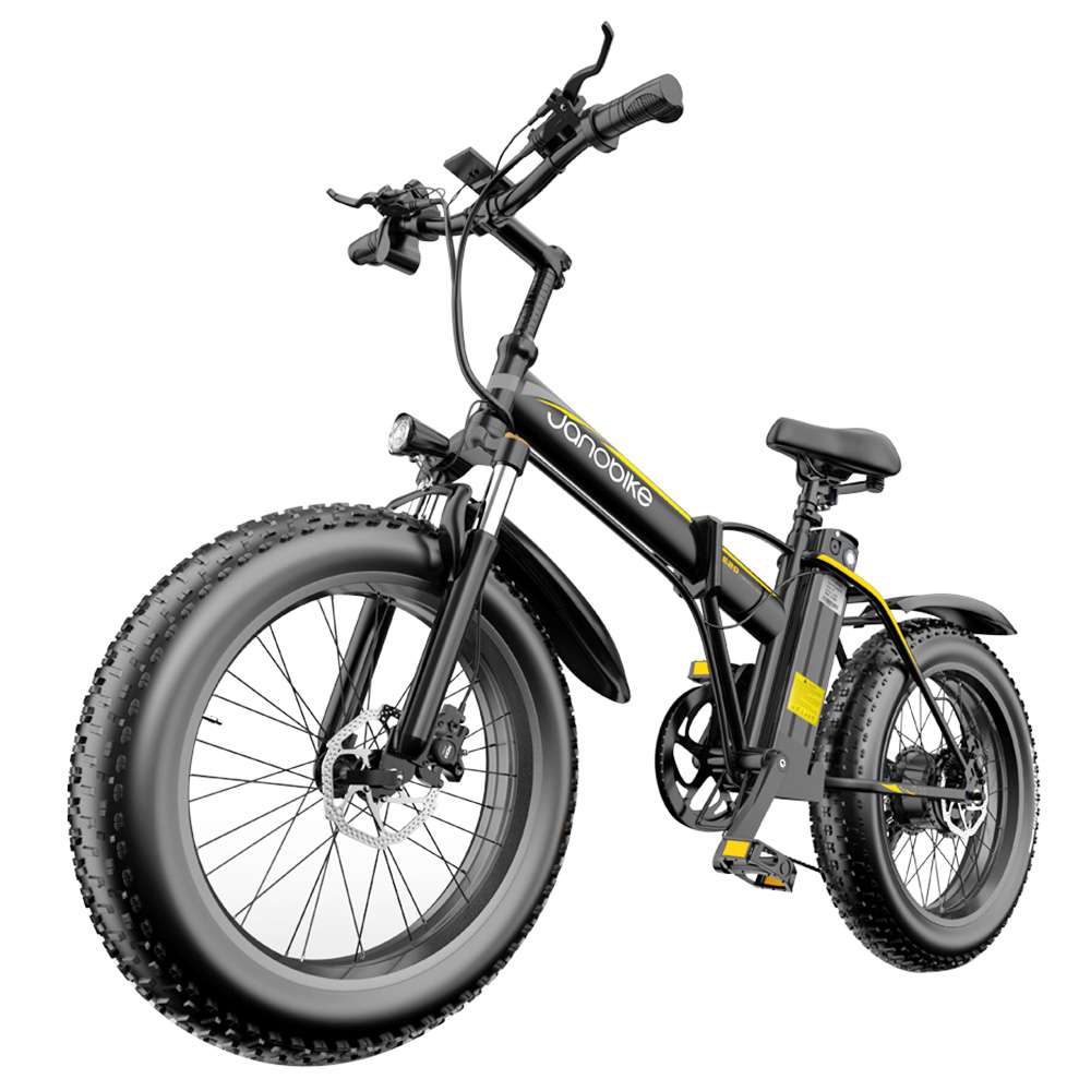 JANOBIKE E20 Folding Electric Mountain Bike 1000W Motor Black Sale Coupon