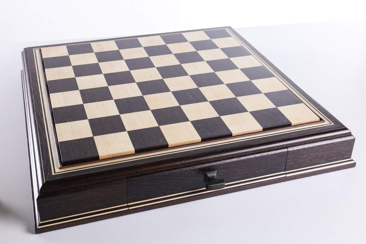 Heirloom Burnt Finish Grandmaster Chess Set on Sale Coupon From The Real Masters Of Chess
