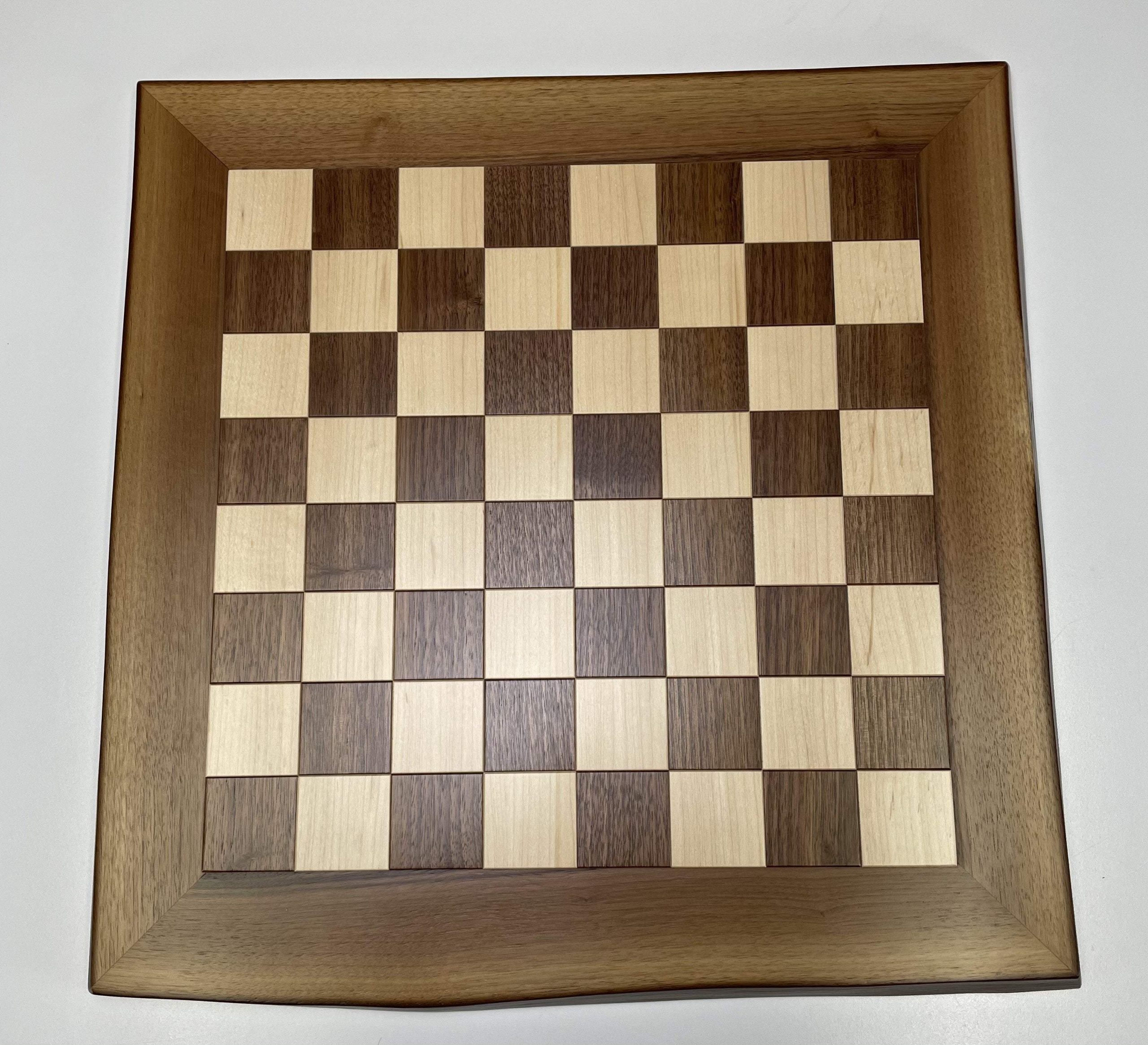 JLP Natural Edge Hardwood Chessboard #28 on Sale Coupon From The Real Masters Of Chess