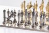 Large Metal Renaissance Chess Set On Grey Gloss Board on Sale Coupon From The Real Masters Of Chess