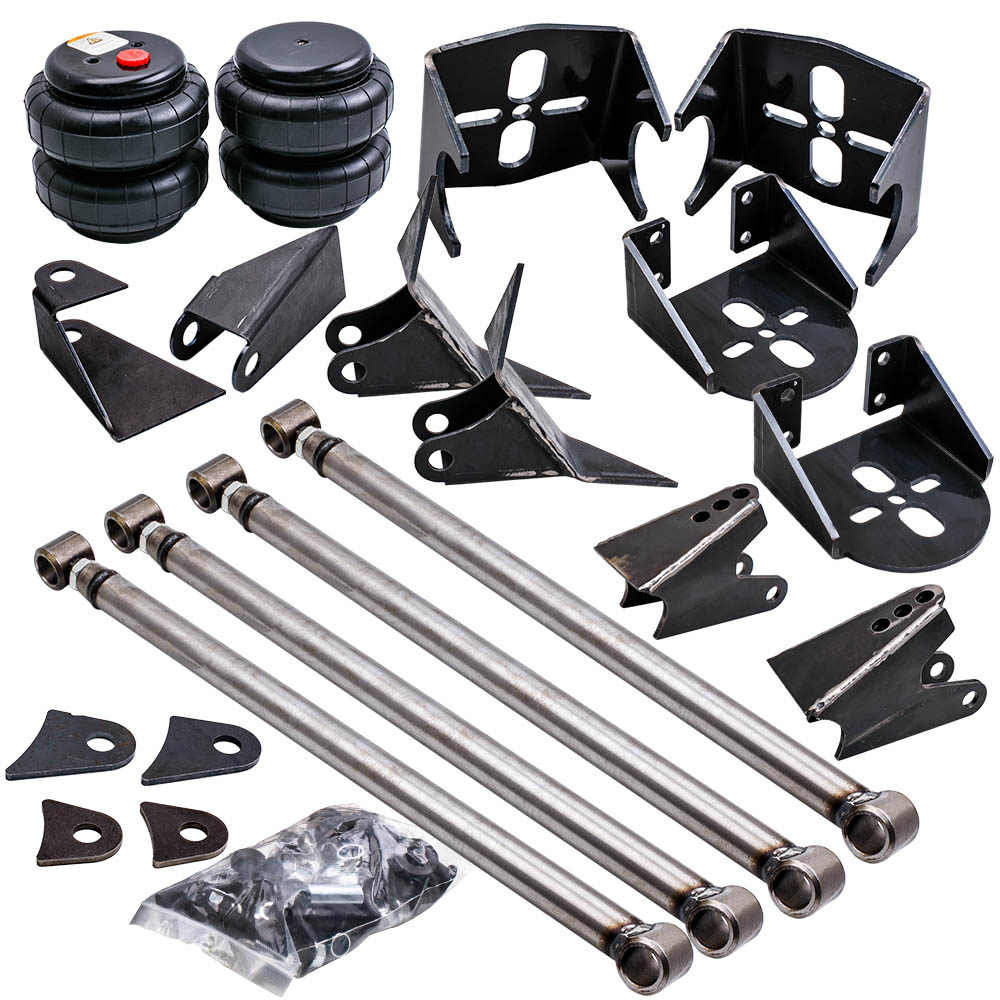 MAXPEEDINGRODS Weld-On Triangulated 4 Link Kit Brackets 2500 Bags Air Ride Suspension 2.75 axle Sale Coupon