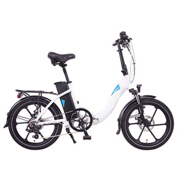 2019 Magnum Premium 48v Folding Step Thru Electric Bike – White Best Discount