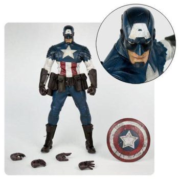 Marvel x ThreeA Captain America Designed by Ashley Wood 1:6 Scale Action Figure Sale Coupon ToyShnip