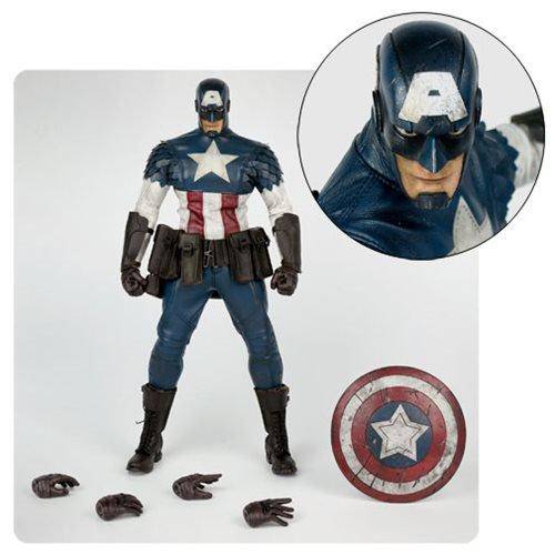 Marvel x ThreeA Captain America Designed by Ashley Wood 1:6 Scale Action Figure Sale Coupon ToyShnip