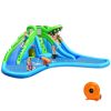 CostwayInflatable Crocodile Water Slide Climbing Wall Bounce House with 780W Blower Sale Coupon